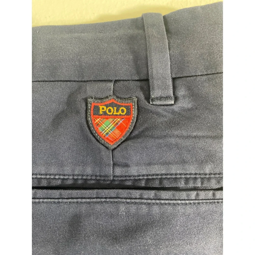 Polo Golf Ralph Lauren Shorts Mens 36 Navy Blue Excellent Classic Fit Chino